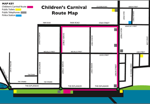 Route Map for Children's Carnival Route Map for Children's Carnival